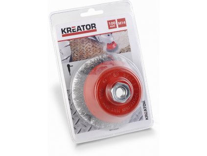 Kreator KRT150201 - Brusný ocelový kartáč M14 - 100mm (KRT150201)