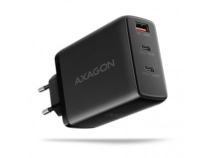 AXAGON ACU-DPQ100, GaN nabíječka do sítě 100W, 3x port (USB-A + dual USB-C), PD3.0/PPS/QC4+/Apple (ACU-DPQ100)
