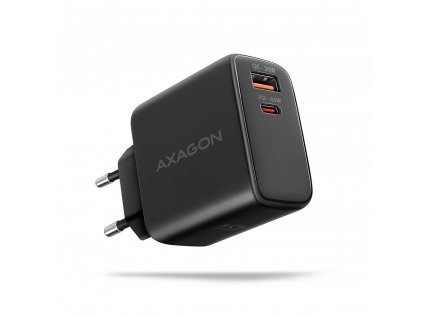 AXAGON ACU-PQ45 GaN nabíječka do sítě 45W, 2x port (USB-A + USB-C), PD3.0/PPS/QC4+/SFC 2.0/AFC/Apple (ACU-PQ45)