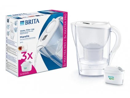 Brita Starter pack Marella, bílá + 3 vodní filtry Maxtra Pro Pure Performance 2024 (1052791)