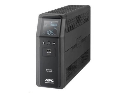 APC Back UPS Pro BR 1200VA, Sinewave,8 Outlets, AVR, LCD interface (720W) (BR1200SI)