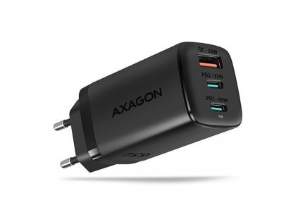 AXAGON ACU-DPQ65, GaN nabíječka do sítě, 3x port, 65W (ACU-DPQ65)