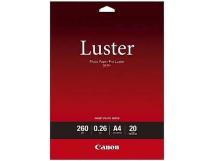 CANON LU-101 Luster, A4 fotopapír, 20 ks, 260g/ m (6211B006)