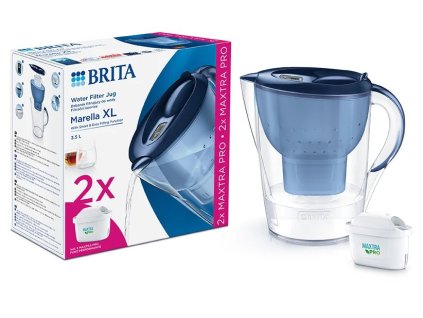 Brita Filtrační konvice Marella XL 3,5l modrá + 2x MX Pro PO 2024 (1052786)