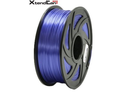 XtendLAN PLA filament 1,75mm průhledný fialový 1kg (3DF-PLA1.75-TPL 1kg)