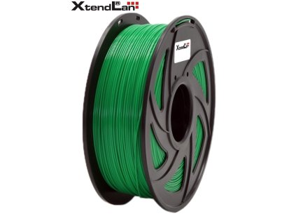 XtendLAN PLA filament 1,75mm průhledný zelený 1kg (3DF-PLA1.75-TGN 1kg)