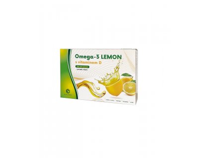 GALMED Omega-3 Lemon rybí olej s Vitaminem D, 180 tob (8594058237553)