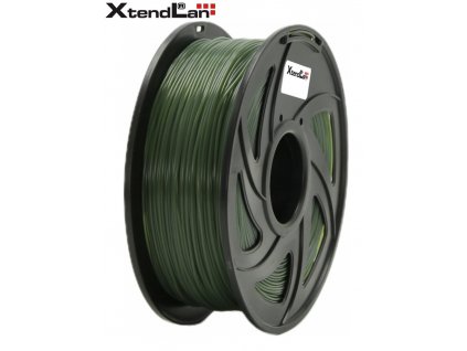 XtendLAN PETG filament 1,75mm myslivecky zelený 1kg (3DF-PETG1.75-AGN 1kg)