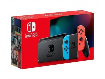 Nintendo Switch console with neon red&blue Joy-Con (NSH004)