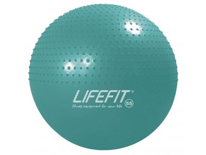 Gymnastický masážní míč LIFEFIT MASSAGE BALL 55 cm, tyrkysový (F-GYM-HM55-21)