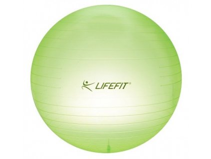 LifeFit Transparent 65 cm, sv. zelený gymnastický míč (F-GYM-T65-01)