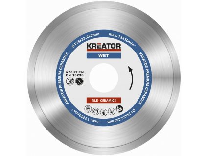 Kreator KRT081102 - Diamantový kotouč celoobvodový 125mm PREMIUM (KRT081102)