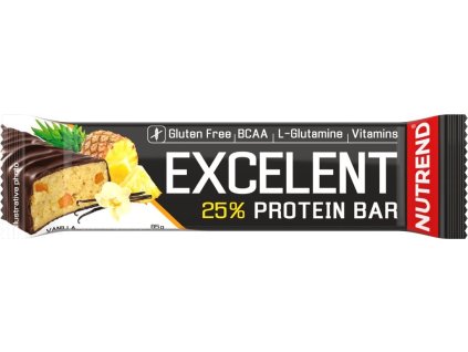 Nutrend EXCELENT protein bar 85g, vanilka s ananasem (VM-025-85-VAA)