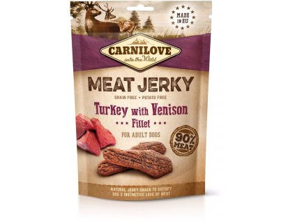 Carnilove Jerky Venison & Turkey Fillet 100g pamlsky pro psy (8595602551965)