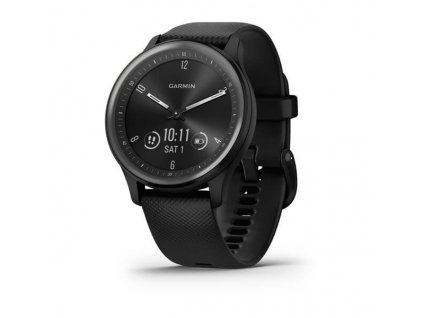 Garmin vívomove Sport, Slate/Black, silikonový řemínek (010-02566-00)