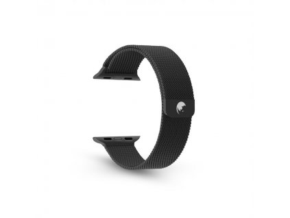 RhinoTech ocelový řemínek milánský tah pro Apple Watch 38 / 40 / 41mm černý (RTACC217)