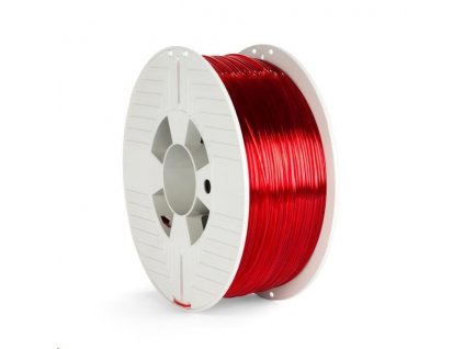 VERBATIM 3D Printer Filament PET-G 1.75mm ,327m, 1000g red transparent (55054)