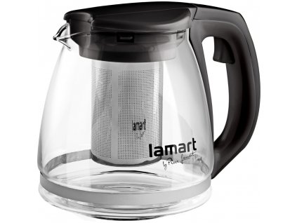 Lamart LT7025 Konvice na čaj VERRE 1,1 l, černá (42002257)