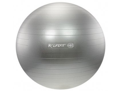 LifeFit Anti-Burst 85 cm, stříbrný gymnastický míč (F-GYM-85-11)