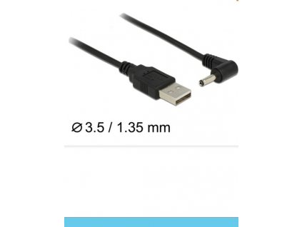 Delock Cable USB Power > DC 3.5 x 1.35mm Male 90° 1,5m (1805327)
