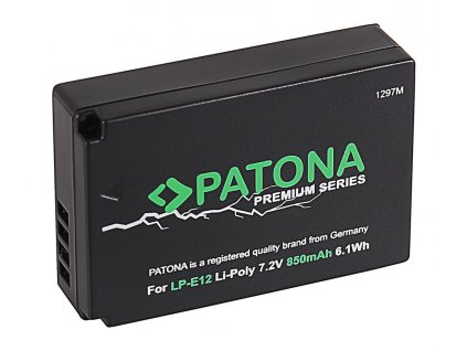 Patona PT1297 - Canon LP-E12 850mAh Li-Ion PREMIUM (PT1297)