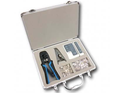 KLEŠTĚ NETWORK KIT (krimp 8p+6p, Stripper, Tester, plugy) (4590)