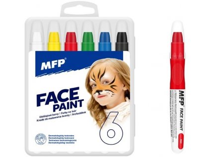 MFP Barvy na obličej 6ks set (6330538)