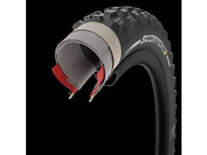 Plášť Pirelli Scorpion™ E-MTB M, 27.5 x 2.6, HyperWALL™,60 tpi, SmartGRIP Gravity, Classic (4356100)