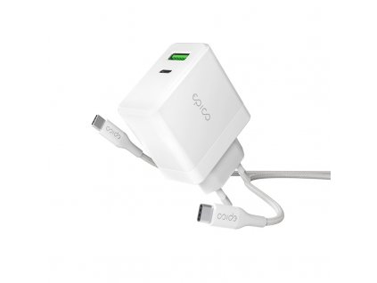 Epico 65W GaN Charger Bundle with 2m USB-C cable - bílá (9915101100179)