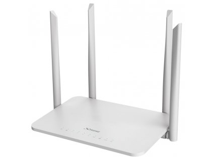 STRONG dvoupásmový router 1200S/ Wi-Fi stand. 802.11a/b/g/n/ac/ 1200 Mbit/s/ 2,4GHz a 5GHz/ 4x LAN/ 1x WAN/ 1x USB/ bílý (ROUTER1200S)