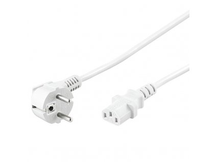 Kabel síťový 230V k počítači 3m bílý (kpsp3w)