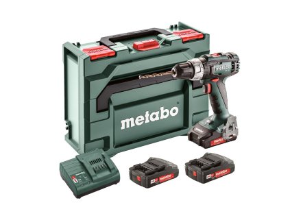 Metabo BS 18 L Set Aku vrtací šroubovák, 18V 3x2Ah Li-Power, Nabíječka SC30, metaBOX 145 (602321540)