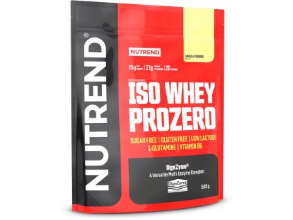 Nutrend ISO WHEY PROZERO 500 g, pudinková vanilka (VS-102-500-PVA)