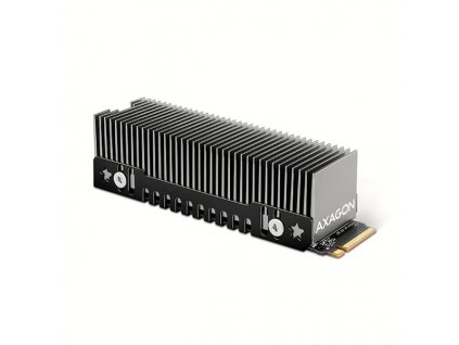 AXAGON CLR-M2XT, hliníkový pasivní chladič pro jedno i oboustranný M.2 SSD disk, výška 24 mm (CLR-M2XT)