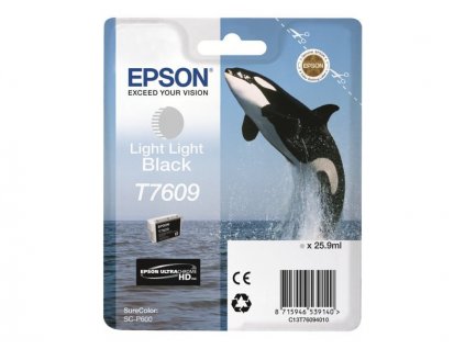 Epson T7609 Light Light Black, světlá světle černá - originální (C13T76094010)