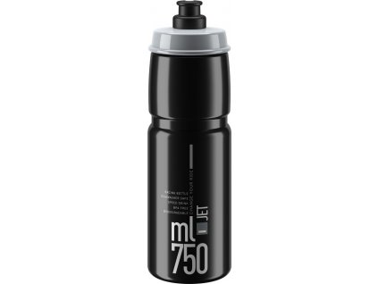 Lahev Elite  Jet 750ml, černá/šedé logo (E0190702)