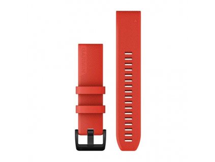 Garmin Řemínek QuickFit 22 mm, červený s přezkou z černé nerezové oceli (010-12901-02)