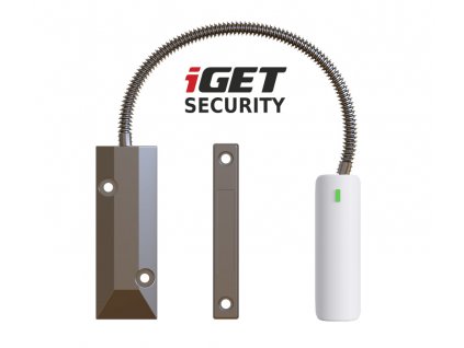 iGET SECURITY EP21 - senzor na železné dveře/okna/vrata pro alarm M5, výdrž baterie až 5 let (75020621)