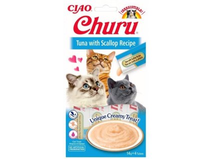Churu Cat Tuna with Scallop 4x14g (8859387700704)