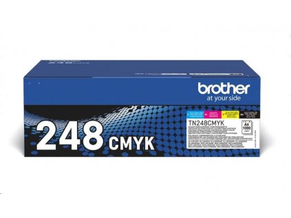 Brother toner TN-248VAL černý + 3 barvy (1000 stran) - originální (TN248VAL)