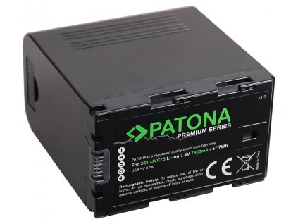 PATONA baterie pro digitální kameru SSL-JVC50/JVC75 7800mAh Li-Ion PREMIUM (PT1317)