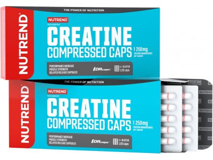 Nutrend CREATINE COMPRESSED CAPS, 120 kapslí (VR-070-120-XX)