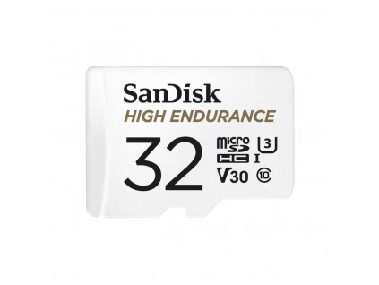 SanDisk High Endurance microSDHC 32GB 100MB/s UHS-I U3 Class 10 + Adaptér (SDSQQNR-032G-GN6IA)