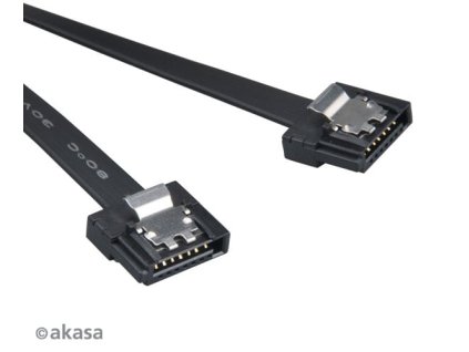 AKASA Super slim SATA kabel - 50 cm - 2 ks (AK-CBSA05-BKT2)