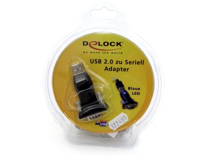 Delock redukce USB 2.0 - COM samec, šroub (61425) (61425)
