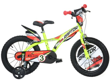 Dino bikes 616L Raptor žlutá 16" 2022 dětské kolo (05-CSK5163-ZL)