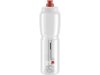 ELITE láhev JET 24' čirá/červené logo, 950 ml (E0190901)