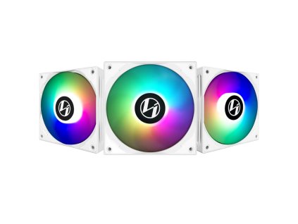 Lian Li ST120 RGB PWM ventilátor, 3-pack včetně regulátoru - 120mm, bílý (ST120-3W)