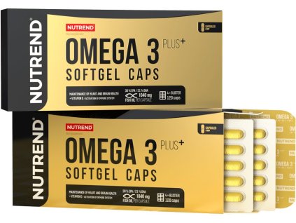 Nutrend OMEGA 3 Plus SOFTGEL CAPS, 120 kapslí (VR-068-120-XX)