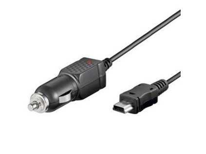 Nabíjecí zdroj s konektorem mini USB pro mobilní telefony do automobilu 1A (ppadapter-47)